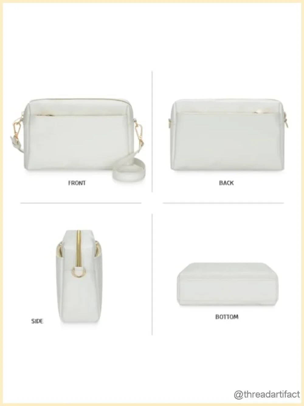 Faux PU Leather Glitter Crossbody Bag with Chain Shoulder Handbag